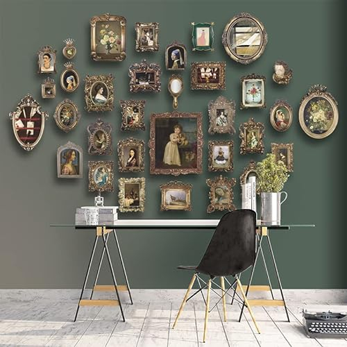 luckxuan Fotorahmen/Bilderrahmen 6/7/8/12 Zoll Album Rahmen Relief Bilderrahmen Wand Dekorative Fotorahmen Gruppe Fotorahmen Freunde Tabelle Fotorahmen Leerrahmen (Color : PanFJ12, Size : Other)