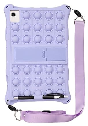 Compatible con Teclast T40 T40S M40 Plus Pro 10,4 2021 Funda de Silicona Suave for niños T40 5G T50 anticaída Phablet Fundas con Soporte(Color:Purple,Size:For Teclast T40 5G)