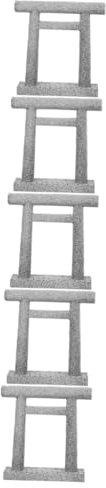 INOOMP 5 Stücke Rustikale Aquarium Dekoration Mini Torii Stein Für Landschaft Wohnkultur
