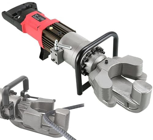 guoyjmm Elektrische Hydraulische Stahlbiegemaschine, Kleine Biegemaschine für Bewehrungsstäbe mit Einem Durchmesser von 4-22mm, Rundstahl, Schrauben, Mittelharter Stahl