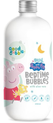 Good Bubble Peppa Pig Bubble Bath with Aloe Vera (250ml) - Gentle, No Tears and Hypoallergenic Bath Wash for Babies and Toddlers