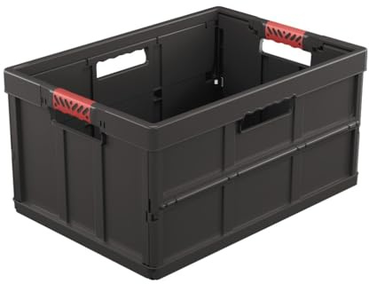 Keeeper Benno Professionell hopfällbar låda med mjuka grepp, 45 l
