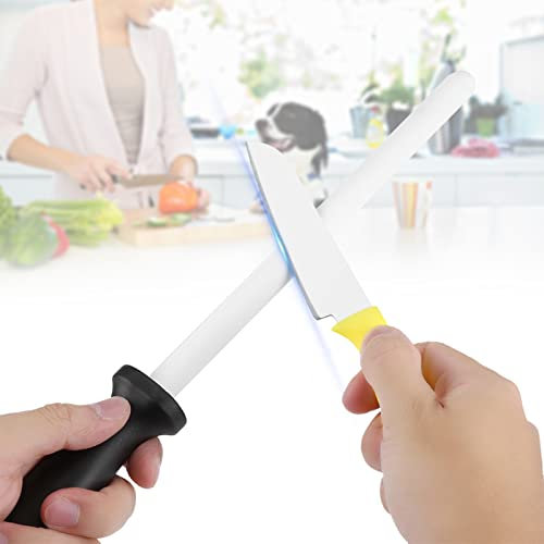 FILFEEL Asta di Affiliazione in Ceramica, Strumento a Forbice a Coltello con Impugnatura Addominali, per Posate da