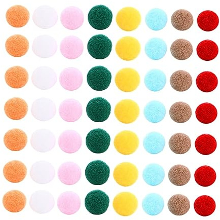 SAFIGLE 100pcs Mixed Cotton Balls Aromatherapy Oil Diffuser Craft Balls for Necklace Pendant DIY Crafts Handmade Decorations Random Color