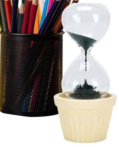 Zahoken Orologio Sabbia | Orologio Sabbia,Decorazione Estetica con Diffusore Olio Essenziale per Bambini Lettura Meditazione Cucina Insegnanti