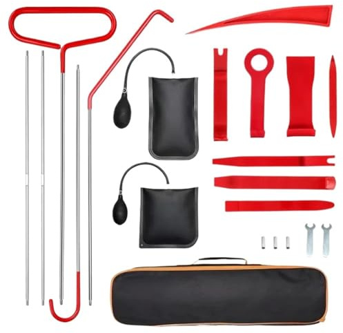 Set di attrezzi per pompa a cuneo a cuscino d'aria, strumenti di riparazione e sblocco della portiera dell'auto, kit di emergenza a lunga portata per l'accesso al veicolo