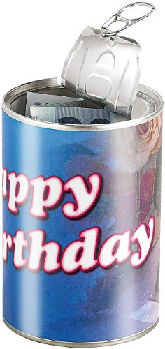 infactory Geschenkdose Happy Birthday: Originelle Präsent-Verpackung (Geschenke Dosen verpacken)