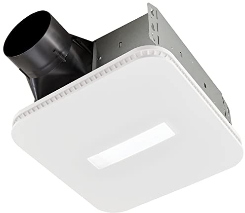 Broan-NuTone AE110LK Bathroom Exhaust Fan with Light, Easy Install, ENERGY STAR Certified, Powerful 110 CFM, Quiet 1.0 Sones, White