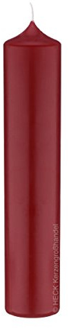 4 Altar Kerzen Rot 10% BW Anteil (Bienenwachs Kerzen) 30 x 8 cm im XXL Format deutsche Marken Kerzen Kopschitz Kerzen in RAL Kerzenqualität
