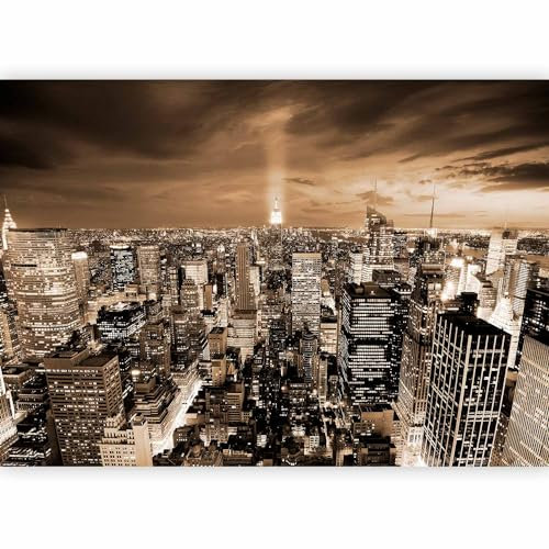 Fotomurales B&D XXL Nueva York 100x70 cm Papel pintado tejido no tejido Decoración de Pared decorativos Murales moderna Diseno Fotográfico City New York NYC d-B-0009-a-d
