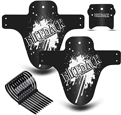 NICEDACK MTB Schutzbleche,Fahrrad Mudguard 2 Stücke MTB Mud Guard Mountainbike Hinten und Vorne Schlamm schaber Spritzschutz