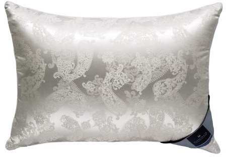 Billerbeck Daunenkissen | Exquisit | 40 x 80 cm | hochwertiger Seiden-Jacquard-Bezug | Federkissen | waschbar bis 60° C