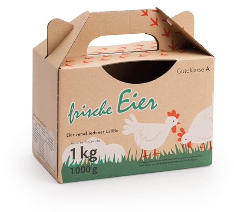 eivolution Eierbox für 25 Eier - robuster Eierkarton mit Griff - Umweltfreundlich & Wiederverwendbar - ideal für Frische, sichere Aufbewahrung