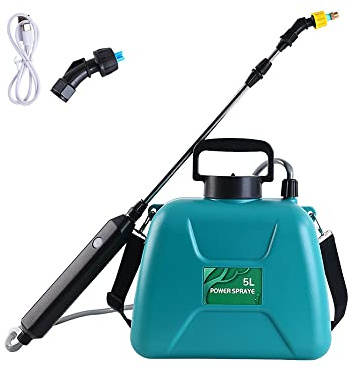 KKnoon Pulvérisateur Électrique de Jardin Rechargeable - 5L, Pulvérisateur d'Épaule, Bouteille d'Arrosage Atomiseur pour Plantes