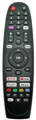 LFYSJTX Remplacement telecommande Smart-Tech TV pour Smart-Tech TV 43UV10V1 50UV10V1 55UV10V1