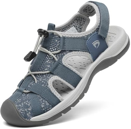 Dannto Femme Sandales de Randonnée Sandales de Sport d'été Plage pour la Marche