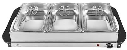 Stay Hot SH 4.1 - Calentador de Buffet 2 en 1, 200 W, solución Ideal para bufés, Fiestas y cenas Familiares, Capacidad de 7,5 L