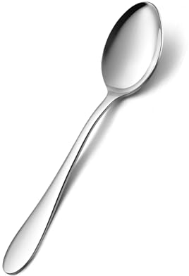 Onader Stainless Steel Teaspoons Set of 12, Small Coffee Tea Spoons Cutlery for Dessert, Ice Cream, Kitchen and Restaurant, Elegant Design & Mirror Polished, Healthy & Dishwasher Safe - 13.5cm
