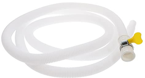 ANDRESLAD 2pcs Drain Hose Extension Pipe 18mm Diameter Universal Washing Machine Hose Stainless Steel Clamp