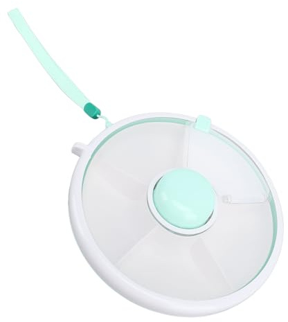 Obst-Aufbewahrungsbox für, um 360 Grad Drehbarer Snack-Organizer für, Lebensmittelechter Kunststoffbehälter mit Luftdichtem Gehäuse, Spülmaschinenfest, Auslaufsicher (GREEN)