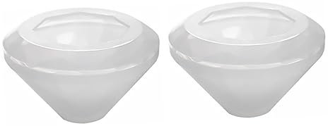 PHENOFICE Juego De 2 Moldes De Silicona Con Forma De Diamante Moldes Artesanales De Fácil Separación Antiadherentes Ecológicos De Epoxi