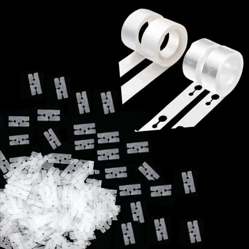 304-Piece Balloon Decorating Kit Includes 300 H-Clips, 2PCS Balloon Tape Strips with 32.8 Feet and 2PCS Dot Stickers with 200 Glue Point for Balloon Arch, Party Wedding Birthday Decoration