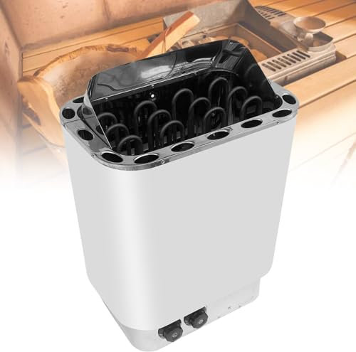 vnmudzeo Estufa EléCtrica para Sauna con Temperatura Ajustable De 30 A 110 ℃, Hornos De Sauna De Acero Inoxidable Comerciales De 3000 W A 9000 W,3kw