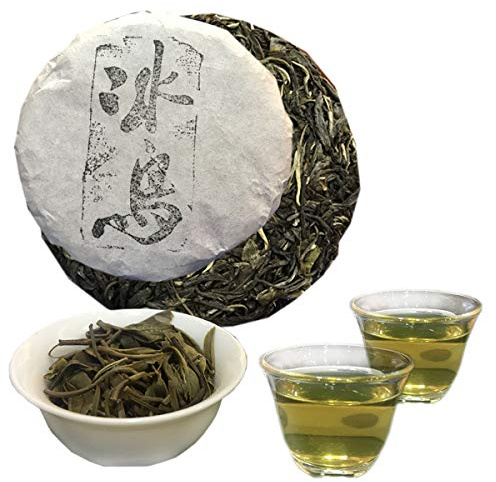 HELLOYOUNG 100g Gâteau de thé Pu'er cru chinois naturel et biologique du Yunnan BingDao Goût corsé sucré et moelleux Thé pu-erh Pu'er Tea