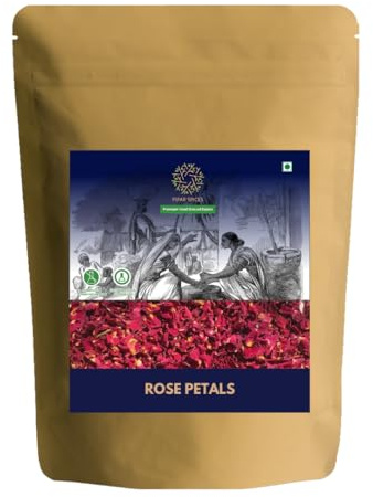 Pipar Spices Dried Rose Petals, 100g (3.5 oz) | Food Grade