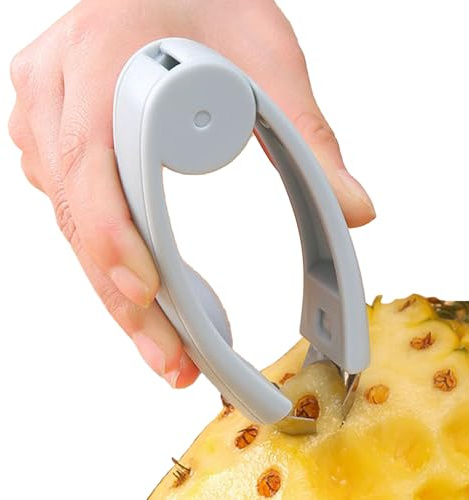 Stainless Steel Pineapple Cutter and Pineapple Peeler | Fruit and Vegetable Preparation Tool with Ergonomic Handle - Home, Restaurant or Picnic Use