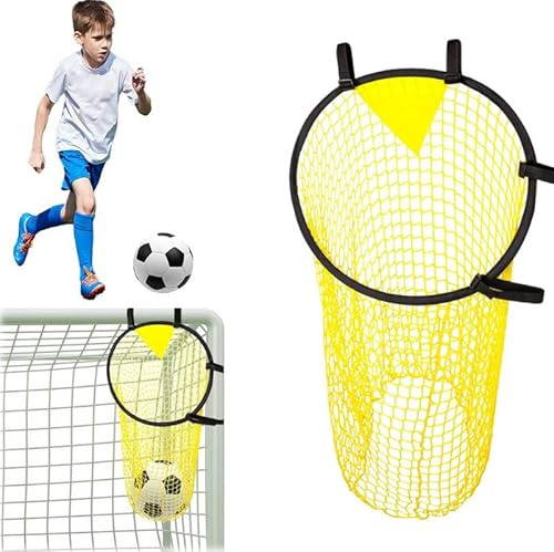 Fußballtor Zielnetz, 45x60cm Fussball Ziel mit Rahmen, Fussballtor Torwand Zubehör, Fussball Trainingszubehör für Schießgenauigkeit Verbesserung, Fußball Training Zubehör für Kinder, Erwachsene