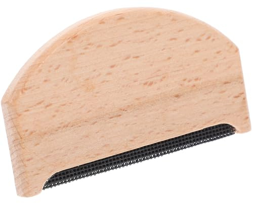 TOPPERFUN Quitapelusas para Lana y Suéteres de Madera Portátil Diseño de Cepillo para Limpieza Eficaz en Prendas de Lana y Cachemira