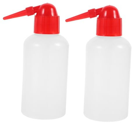 POPETPOP 2 pezzi Bottiglie Lavaggio per Laboratorio con Bocca Stretta e Scala Pratiche e Leggere per Pulizia Misurazione Precisa Dei Liquidi