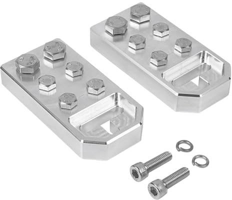 Bevinsee 6 Spot Car Audio Flat Battery Terminals Bolt Use Only, Positive and Negative (Pair) for XS M6 Standard Batteries with M6 M8 Bolts