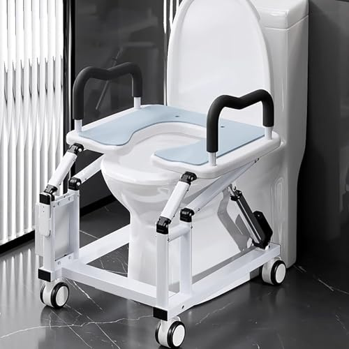 Sollevatore elettrico per sedile WC, sollevato con maniglie, ascensore assistivo per anziani e disabili, supporta fino a 200 kg