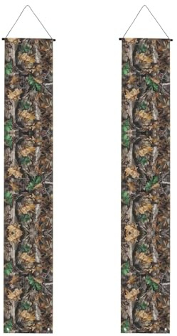 Veranda-Banner, Motiv: Cold Tree, Camouflage-Druck, Outdoor-Banner, Thanksgiving-Dekorationen, für alle Feiern