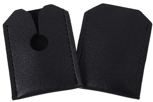 TOYZFRIENDY Head Sleeve in Black Artificial Leather 2pcs Provides Protection and Prevents Damage for Manual Head Travel Cover