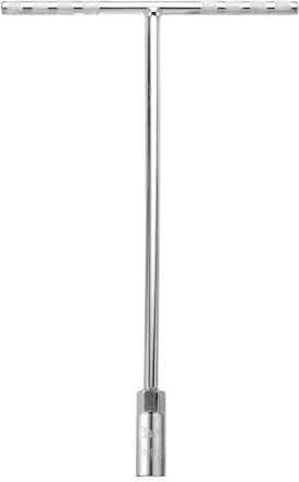 sourcing map T-Handle Wrench Socket, 6-Point Steel Metric Socket Wrench (13mm) with Long Reach for Motorcycle Bicycle Car Repair, Silver