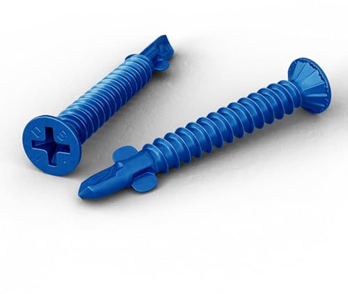 IDS SDSC-S S2/C5 Lot de 200 vis autoperceuses pour panneaux durs, panneaux de fibres, panneaux de particules de ciment, panneaux de fibres de plâtre MFP OSB sur profilés en acier 0,6-2,0 mm (4,2 x 35