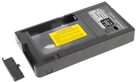 QUXVUIS Adattatore portatile per cassette VHS a VHSC, convertitore di cassette da 12 mm, facile, robusto, accessori, regali per anziani, adattatore per VHS a VHSC, convertitore di da 12 mm