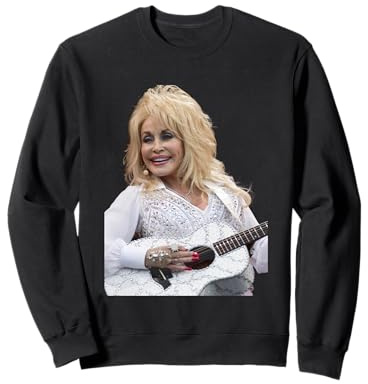 Dolly Parton, chanteuse américaine en Direct avec Guitare 2014 Sweatshirt