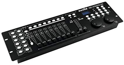 EUROLITE DMX Operator 240 Controller | Pult für 12 Geräte (jeweils max. 20 DMX-Kanäle), mit 2 Jogwheels