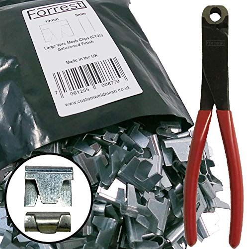 Trådnät bur göra klippverktyg + 250 klämmor stängsel bur göra gabioner Forrest®