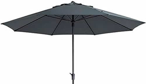 Madison XXL Kurbelschirm Sumatra 400, Grau, 400 cm Durchmesser