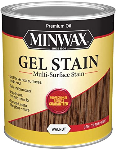 Minwax 66060000 Gel Stain, Walnut, 1 Quart