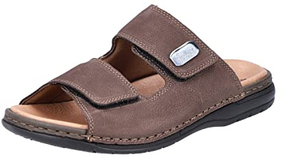 Rieker Herr Frühjahr/Sommer 25590 Pantoletter Toffel, Brun Moro 25, 43 EU