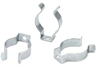 WITTKOWARE Tool Clips 32-34 mm 10 Stück | offene Federklemmen aus verzinktem Federstahl | Rohrschellen für Werkzeug, Rohre & Schläuche | 0,85 mm Materialstärke