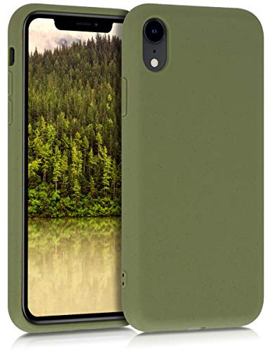 kalibri Case kompatibel mit Apple iPhone XR - Hülle Handy - Handyhülle Olivgrün