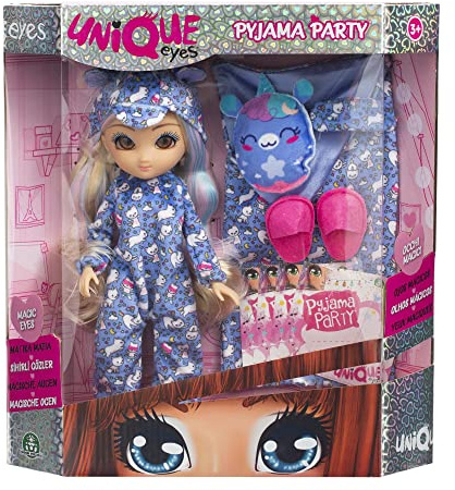 UNIQUE EYES - Party Rebecca Schlafanzug mit vielen Accessoires, Party-Einladungen zur Organisation lustiger Abende, für Mädchen ab 3 Jahren, MYM15300, wertvolle Spiele