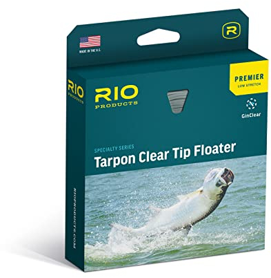 RIO Products Premier Tarpon WF11F Schwimmer, transparente Spitze, Salzwasser-Fliegenschnur, niedrige Dehnung, transparent